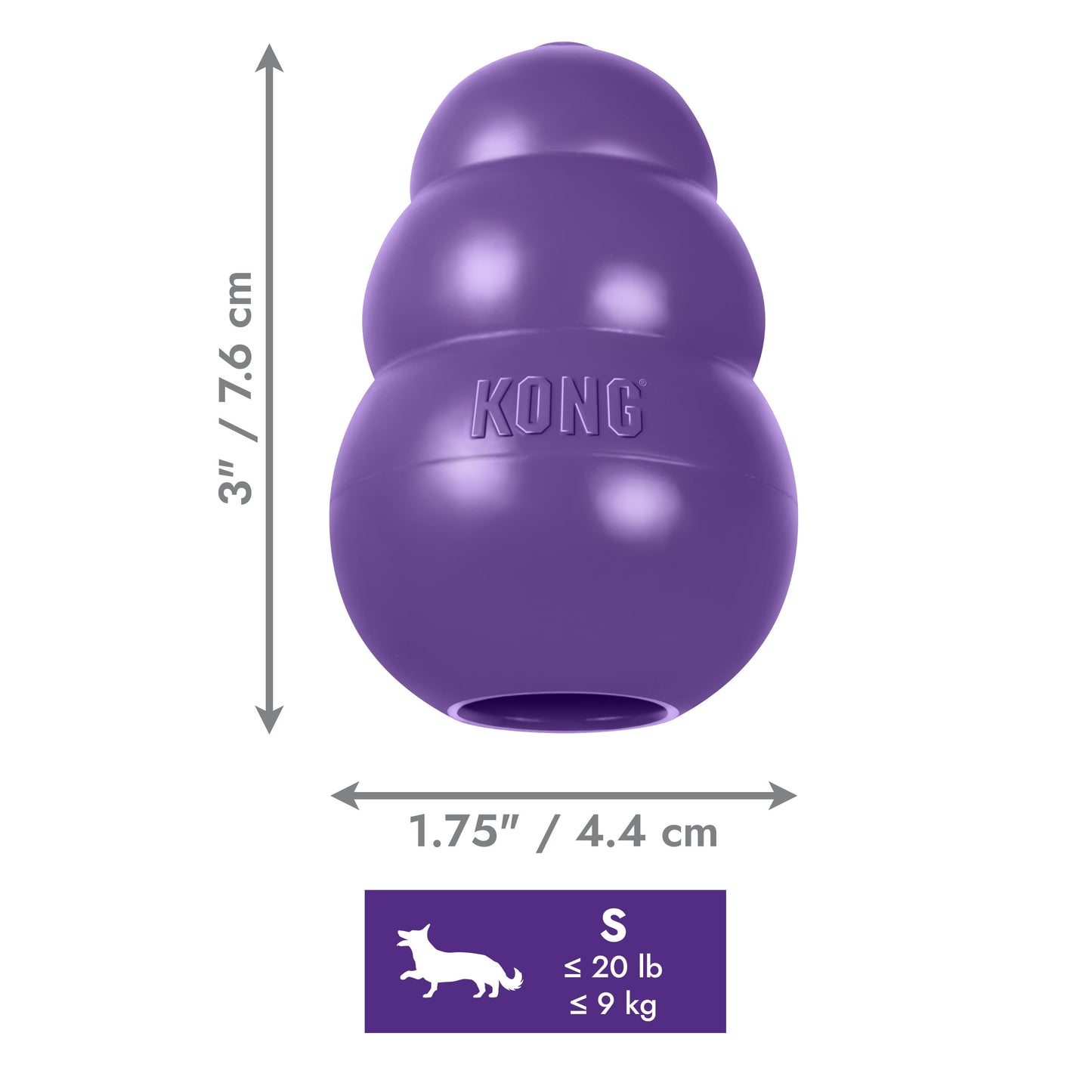 Caucho Natural Duradero, Juguete Para Perros Mayores Rellenable, Pequeño