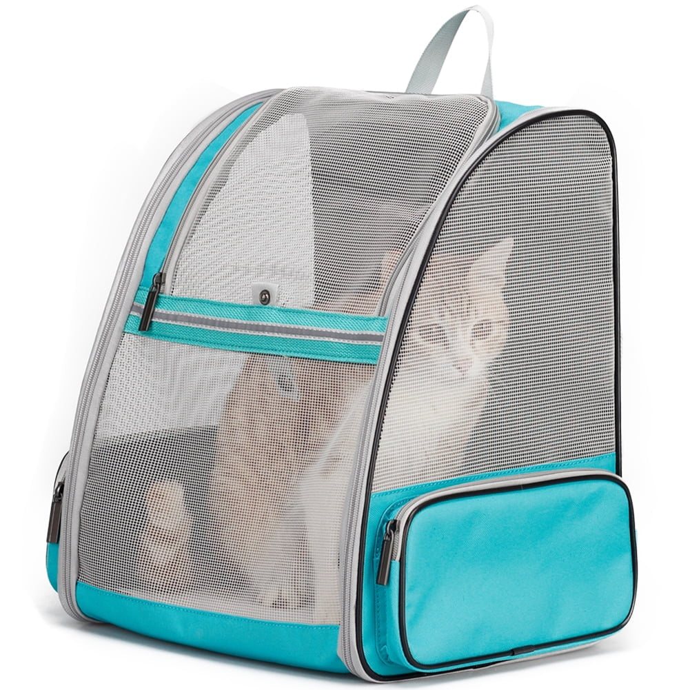 Mochila Transportadora De Mascotas Para Perros Y Gatos Grandes Y Gordos, Se Adapta a 16 Libras, Mochila Transportadora De Viaje Aprobada Por Aerolíneas Para Gatitos Y Conejos