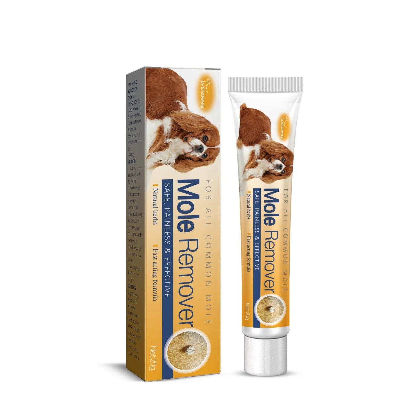 Dog Wart Remover Cream anti Moles Painless Stain Spot Papillomas Removal Wipe off Tags Non-Irritating Cat Pet Skin Tag Treatment