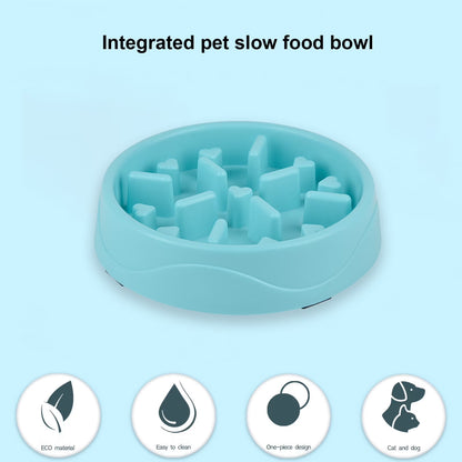 Tazón Para Perro De Alimentación Lenta Con Base Antideslizante De 8 Pulgadas Diseño De Rompecabezas Antiahogo Plato De Comida Para Mascotas Para Mejorar La Digestión Fácil De Limpiar
