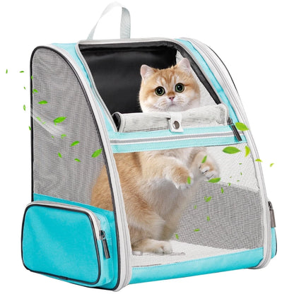Mochila Transportadora De Mascotas Para Perros Y Gatos Grandes Y Gordos, Se Adapta a 16 Libras, Mochila Transportadora De Viaje Aprobada Por Aerolíneas Para Gatitos Y Conejos