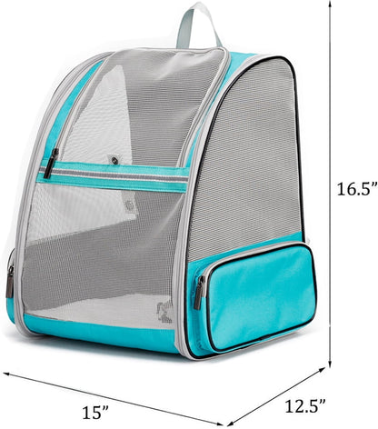 Mochila Transportadora De Mascotas Para Perros Y Gatos Grandes Y Gordos, Se Adapta a 16 Libras, Mochila Transportadora De Viaje Aprobada Por Aerolíneas Para Gatitos Y Conejos